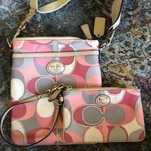Coach crossbody and matching wallet